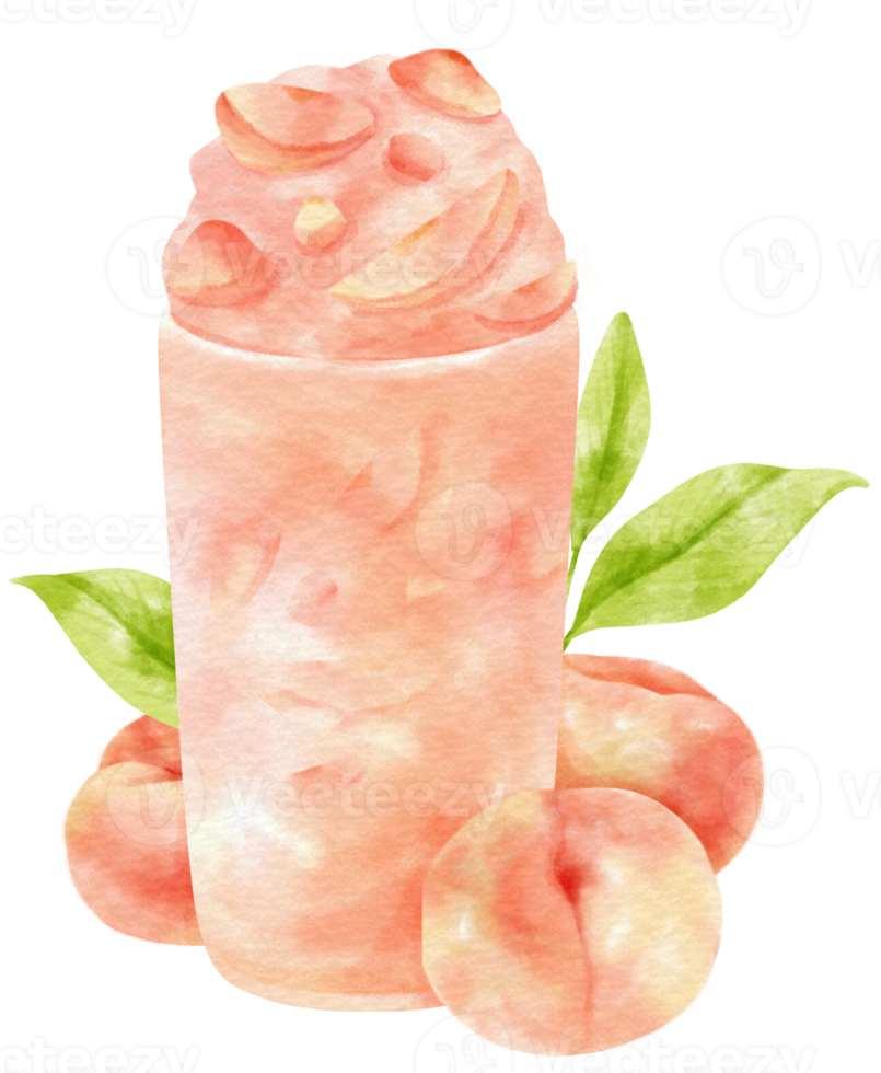 sommergetränk zusammensetzung aquarell png