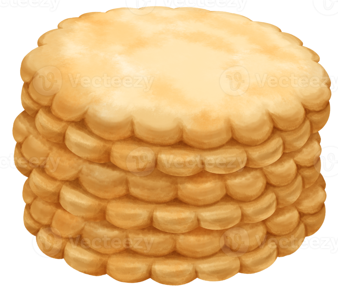 ilustración de galletas acuarela png