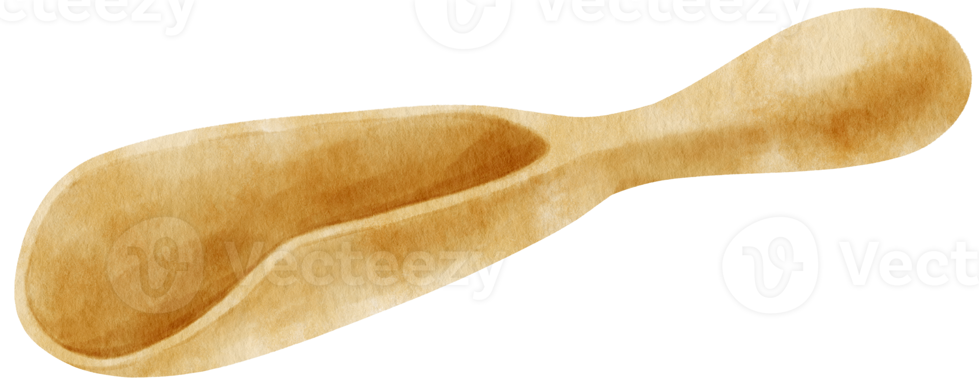 Wooden Scoop Watercolor illustration png