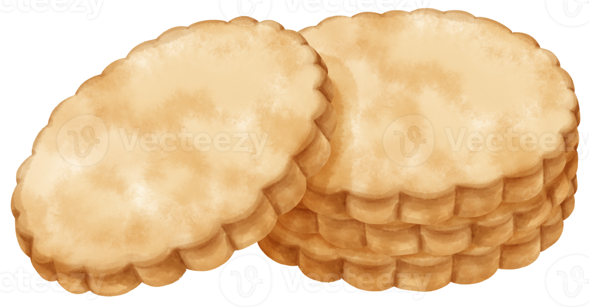 ilustración de galletas acuarela png