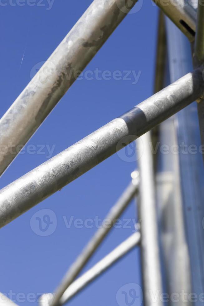 metal construction, close up photo