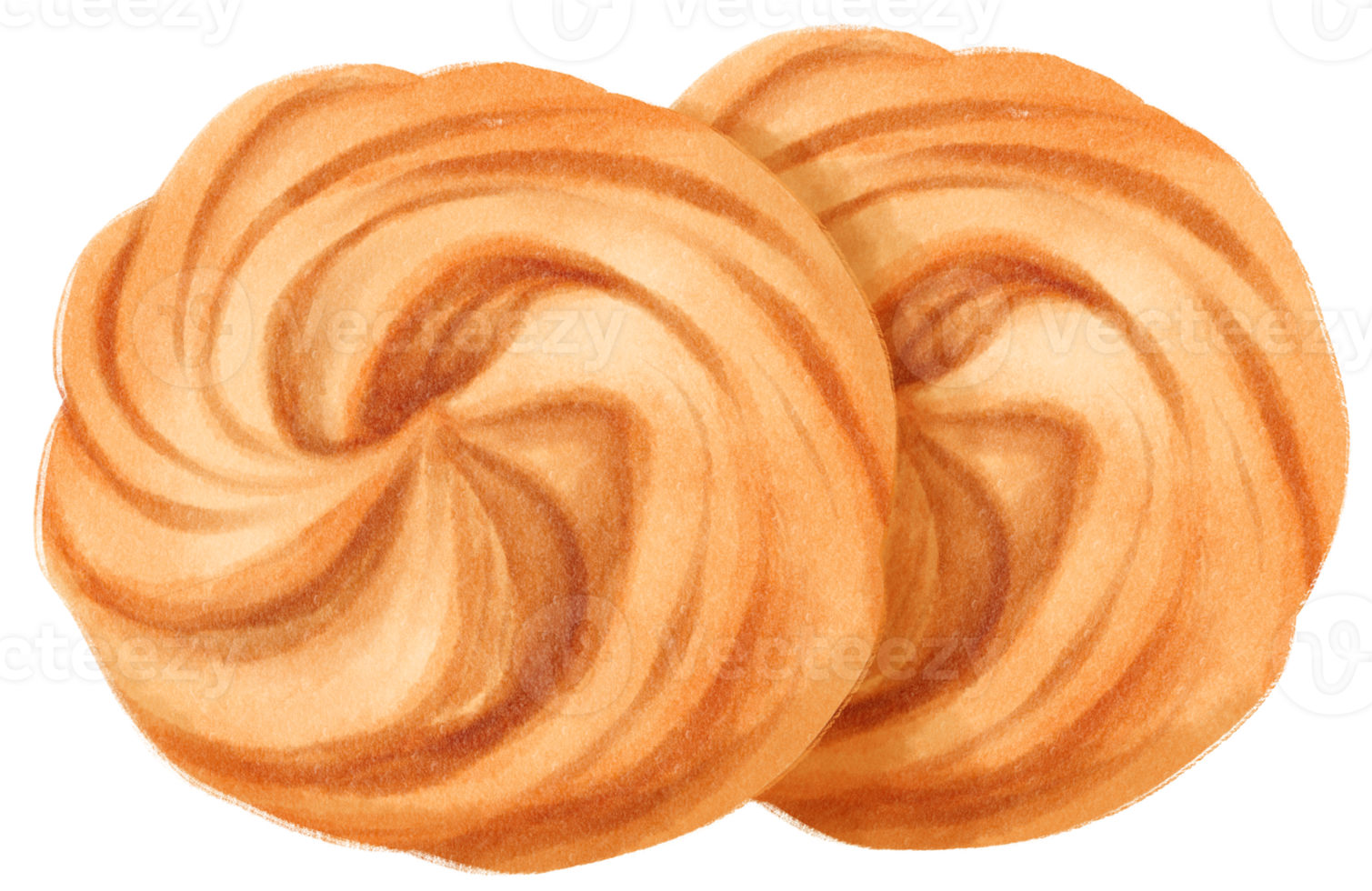 illustration de biscuits aquarelle png