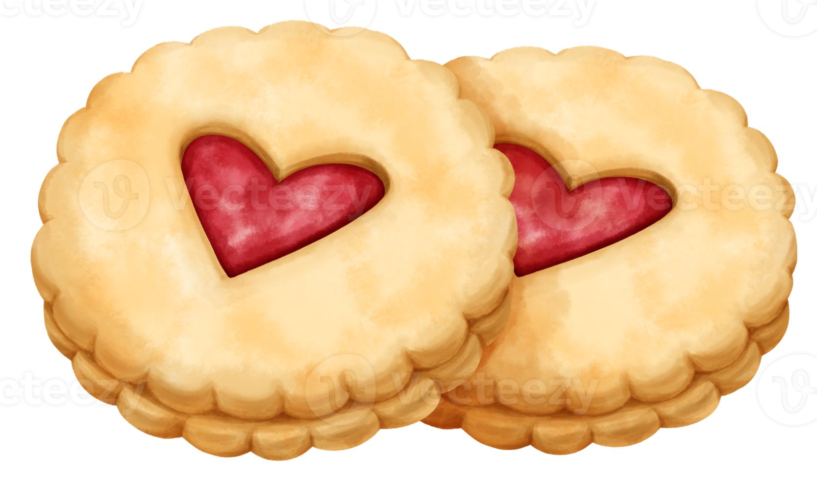 ilustración de galletas acuarela png