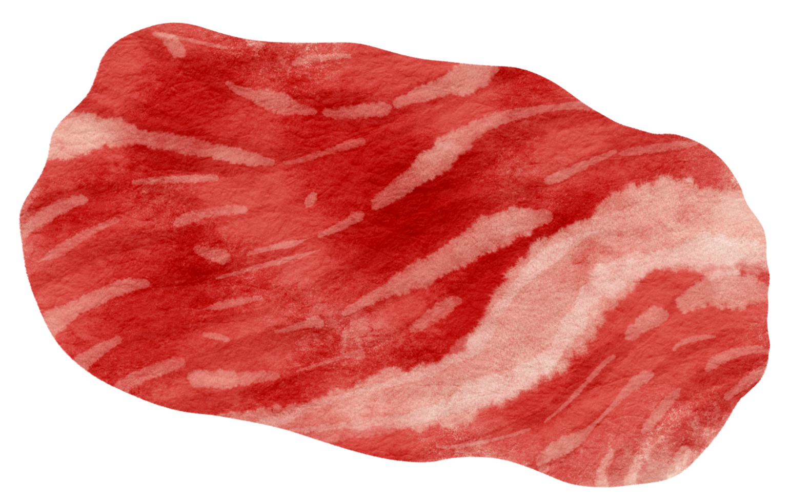 estilo aquarela de carne crua para elemento decorativo png