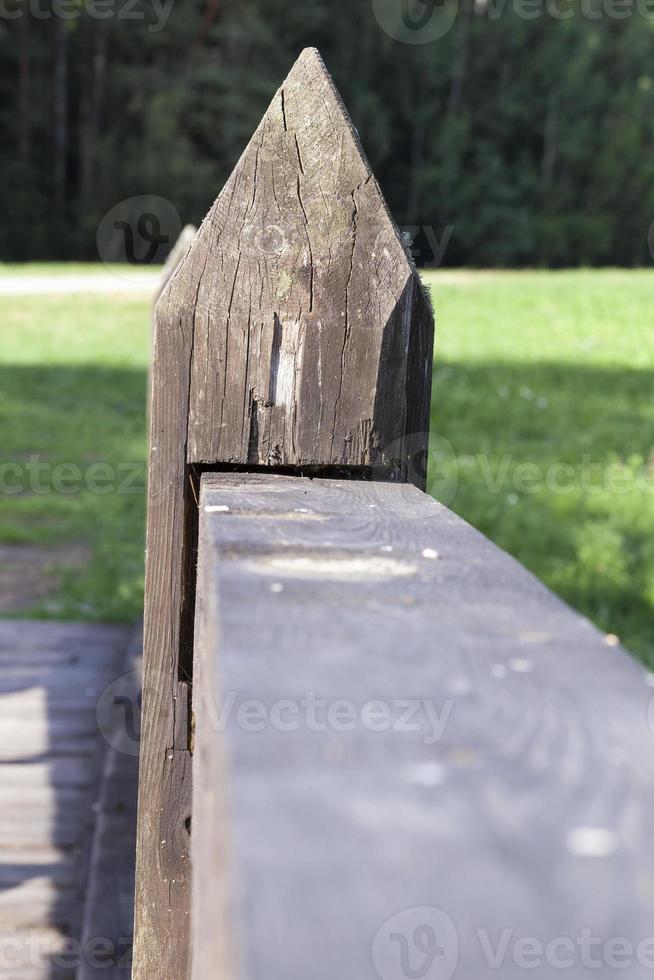 old wooden bridge photo
