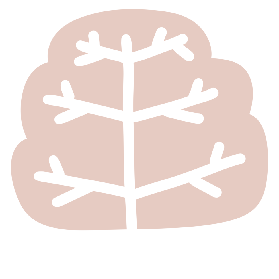 linda forma de árbol png