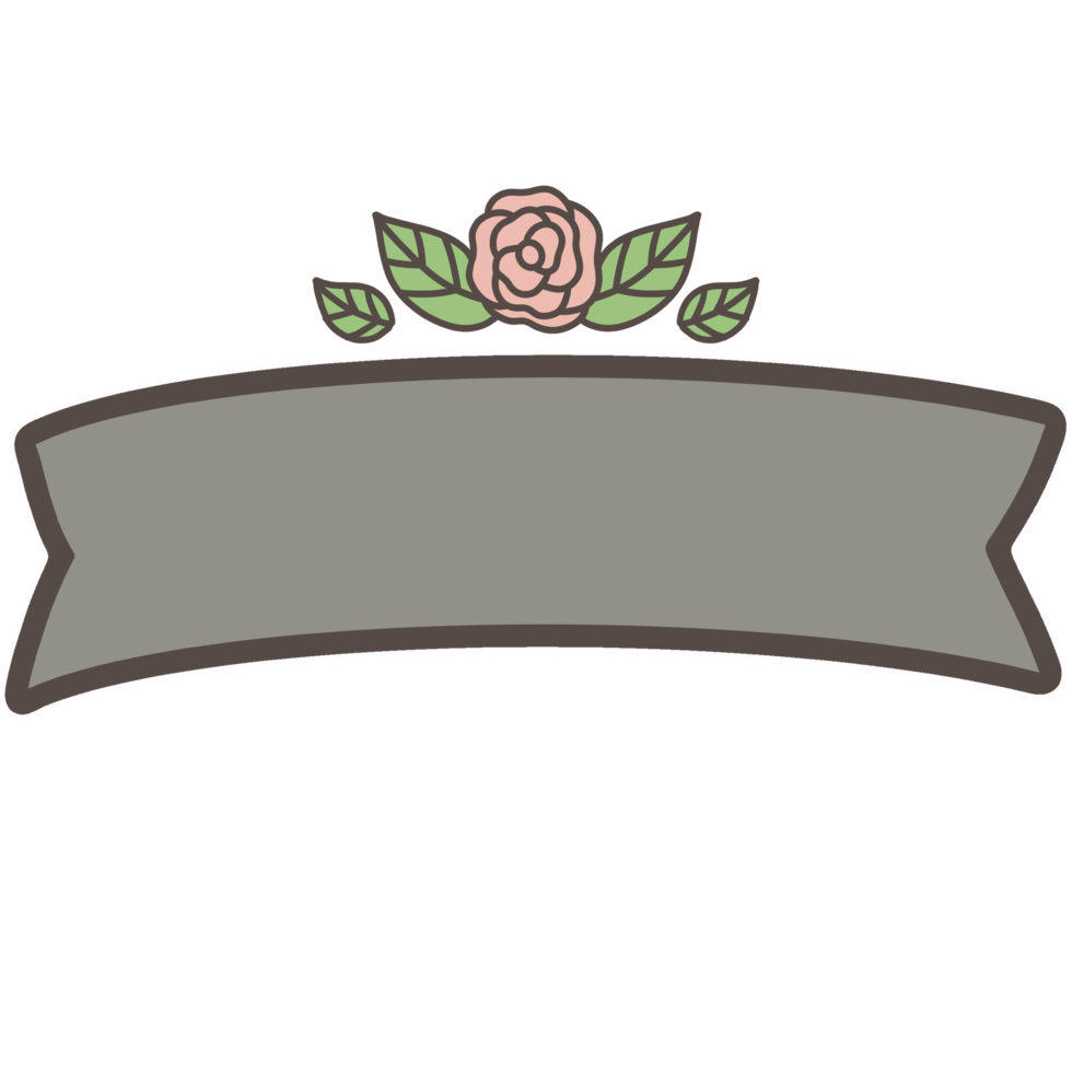 Ribbon banner decorations png