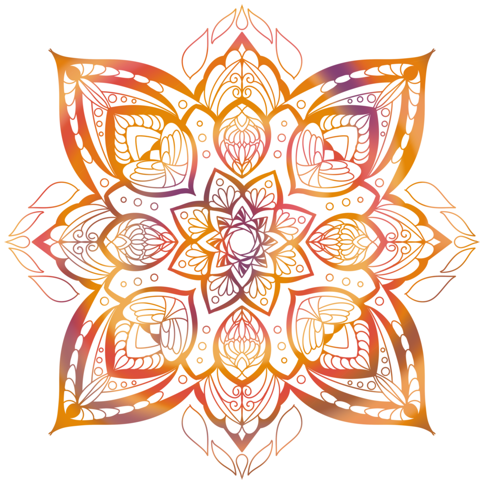 Mandalas geometric pattern, Warm Mandala,Rainbow Flower of Life with Lotus, Flower of Life in Lotus png