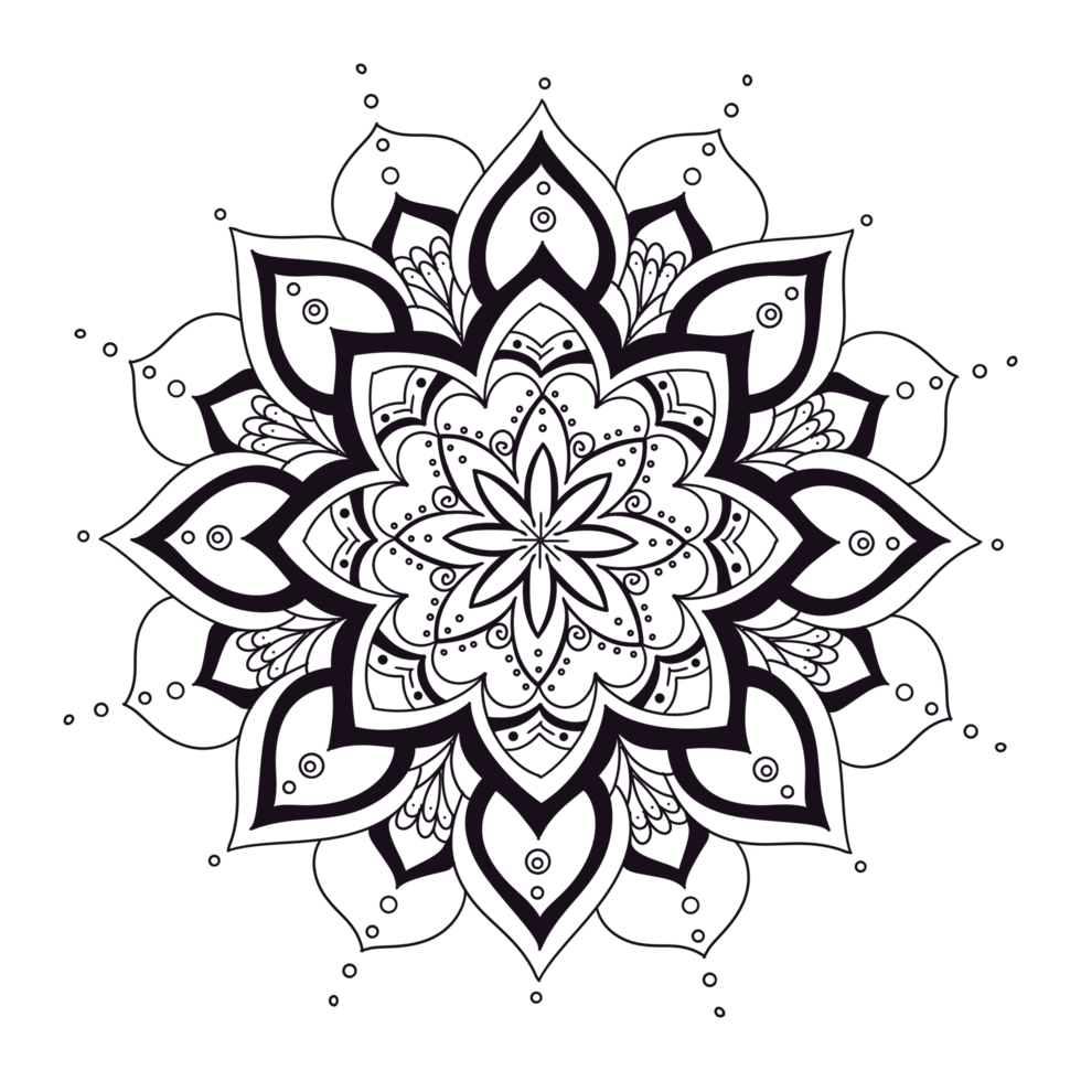 motif géométrique de mandalas, mandala chaud, fleur de vie arc-en-ciel avec  lotus, fleur de vie en lotus 9662333 PNG