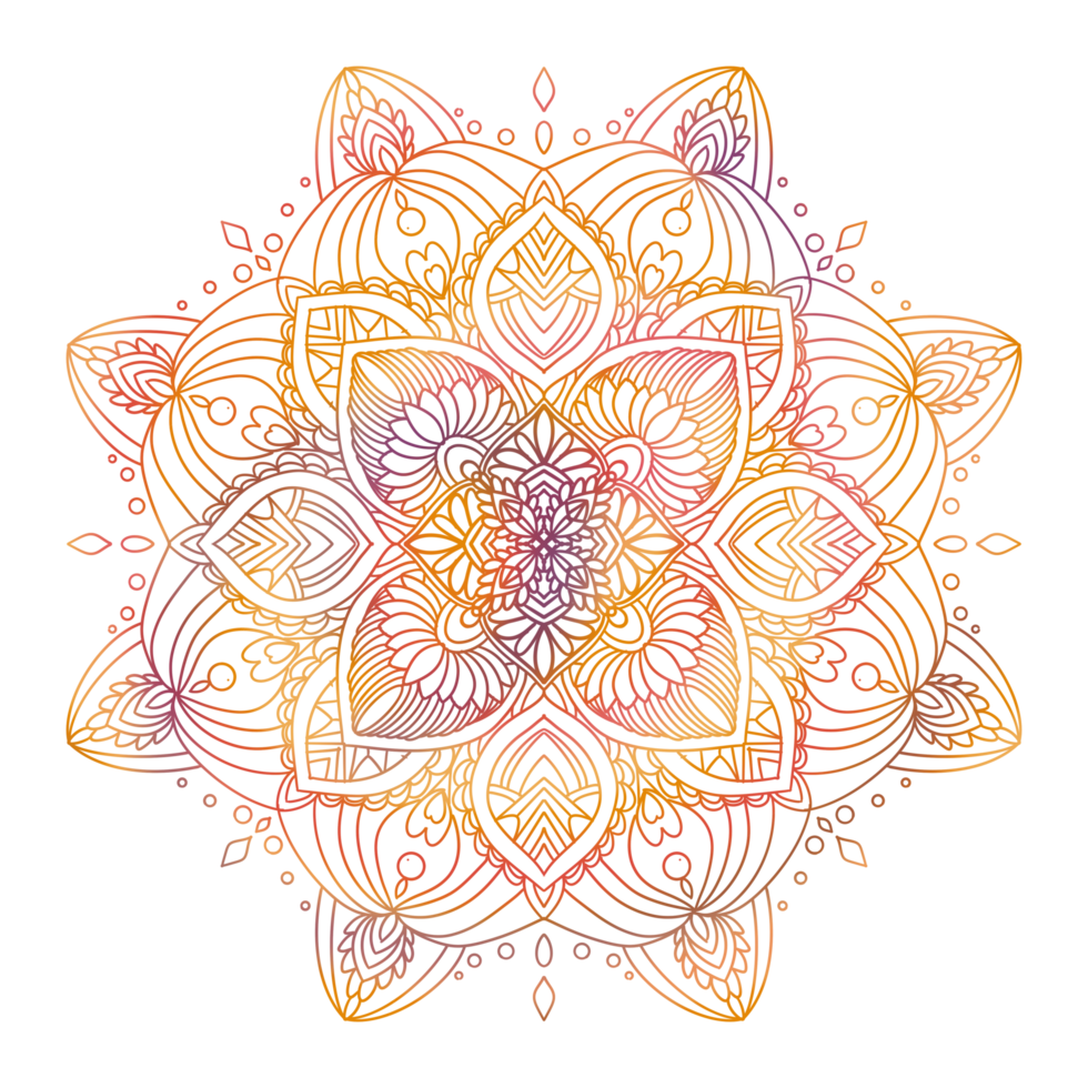 Mandalas geometric pattern, Warm Mandala,Rainbow Flower of Life with Lotus, Flower of Life in Lotus png