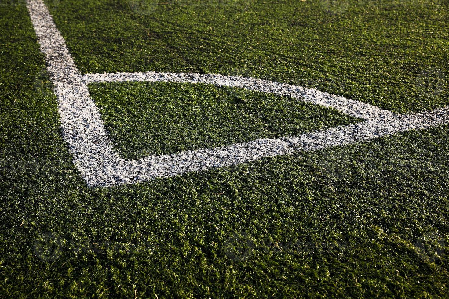 markings of a football field photo