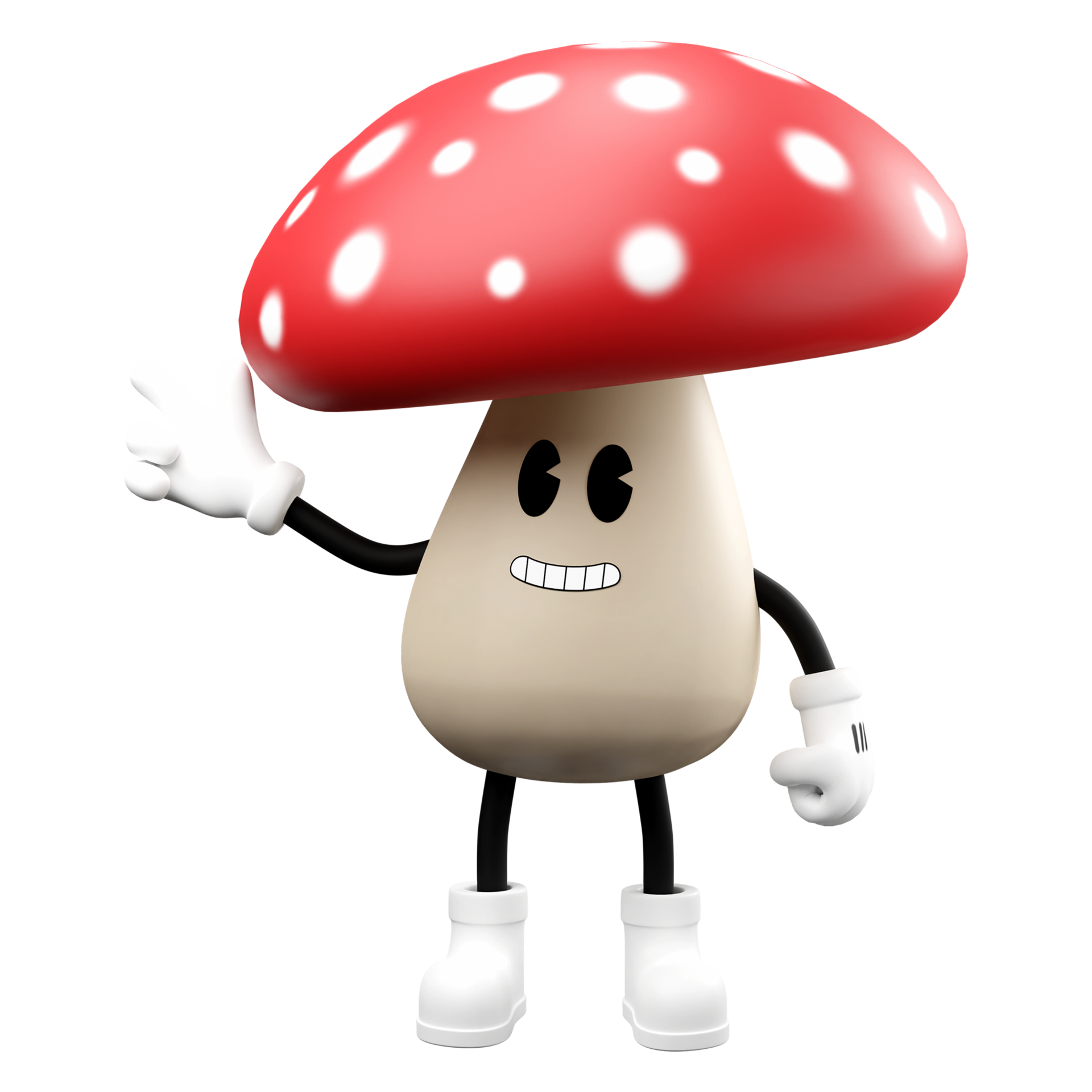 3D doodle cartoon mushroom 9662597 PNG