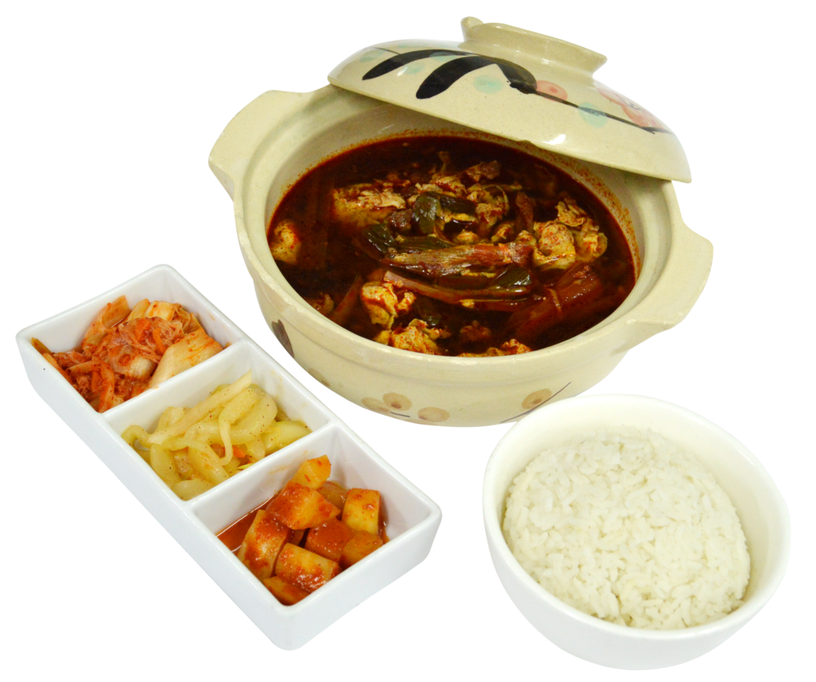 sopa coreana picante de puerro y ternera png