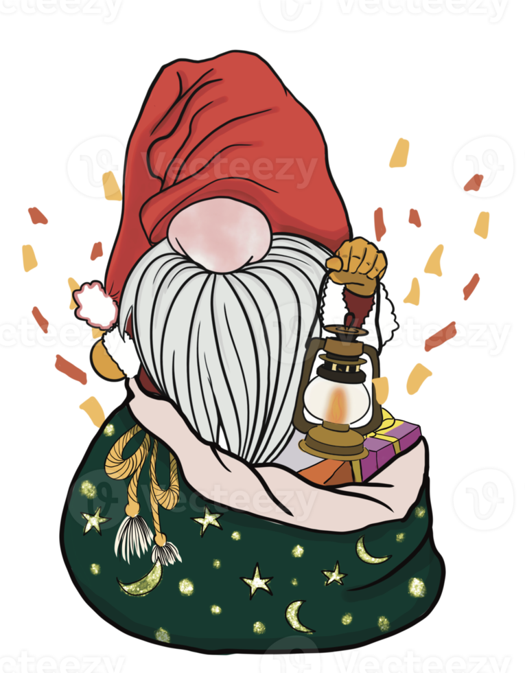 personnage de gnome de noël png