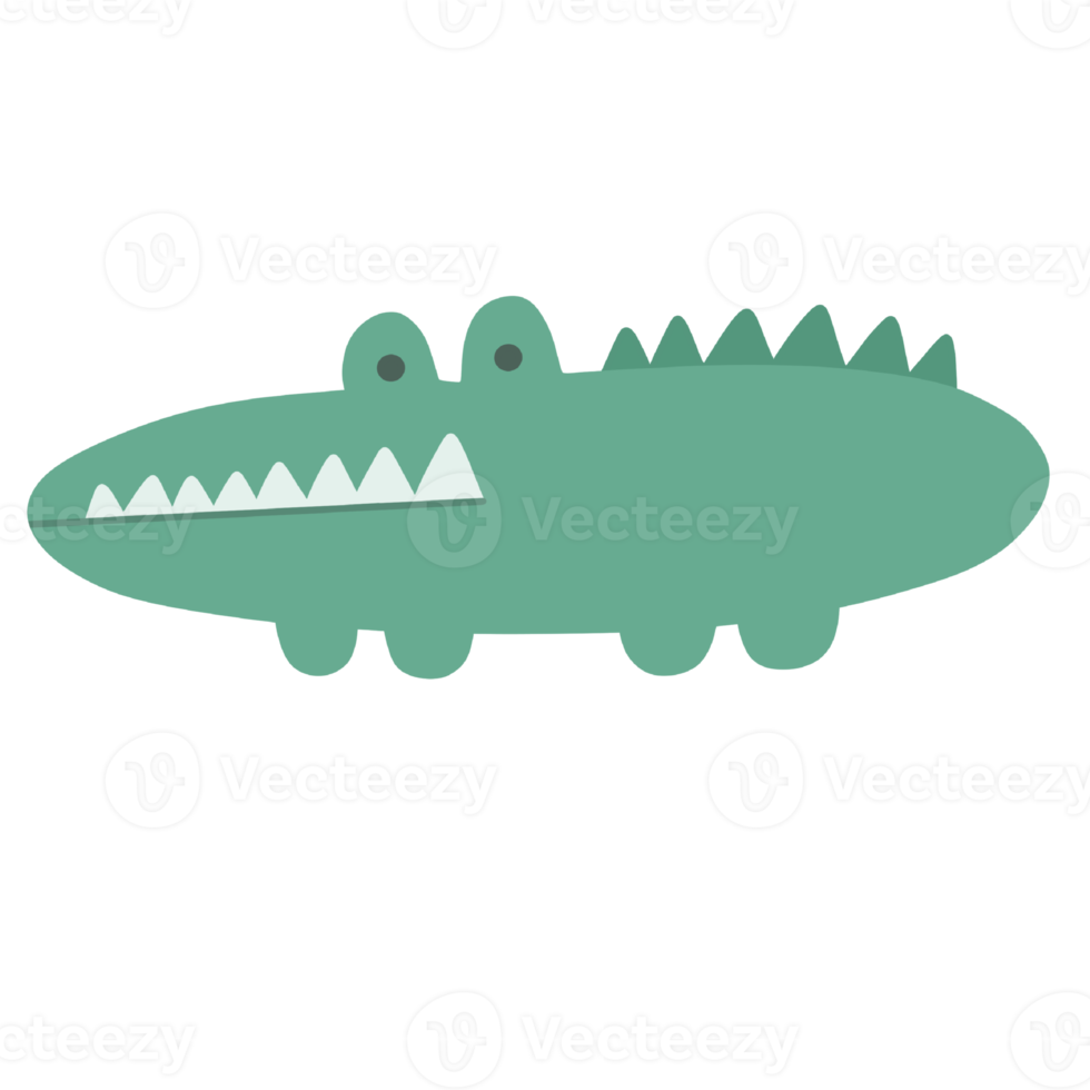 The crocodile cute png