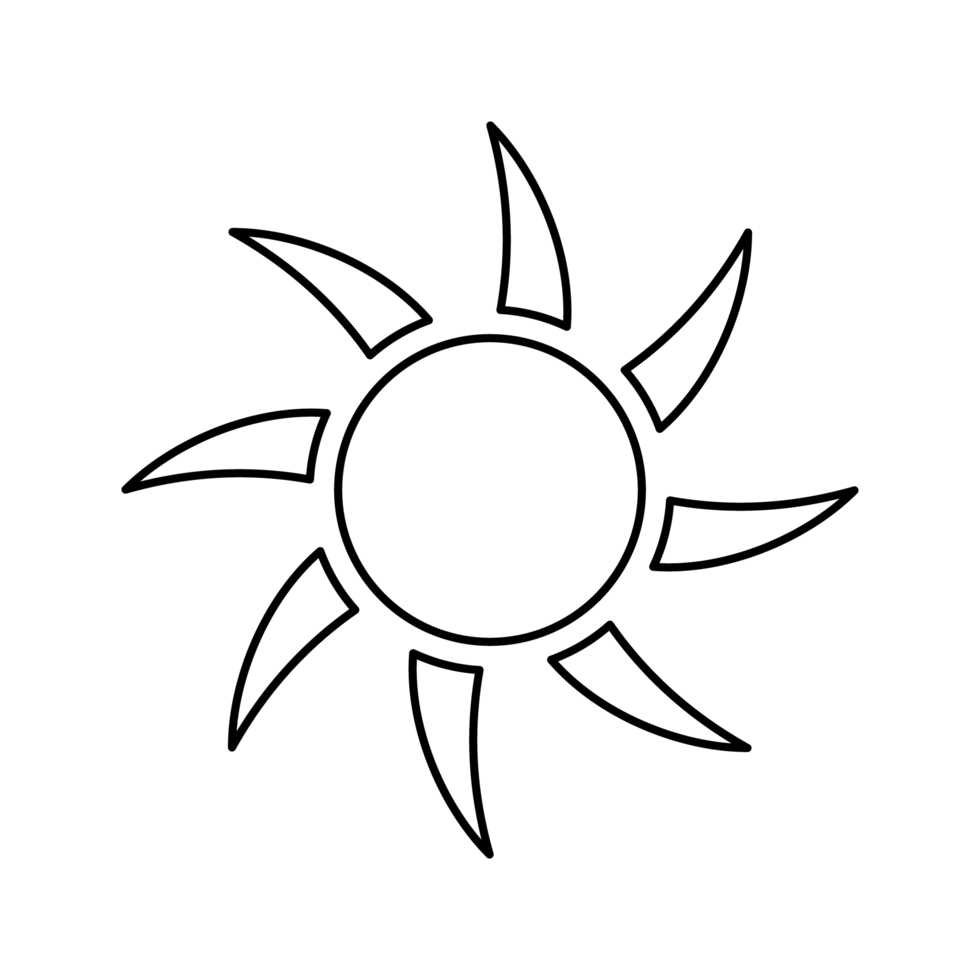 sun, sun ray icon png transparent