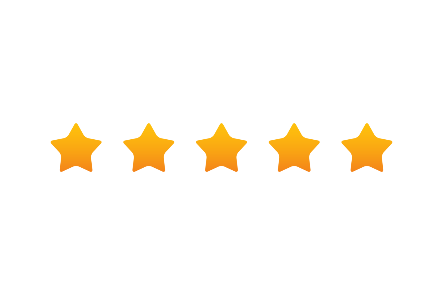 5 star rating review, star png transparent