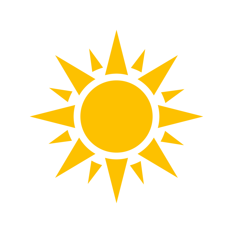 sun, sun ray icon png transparent