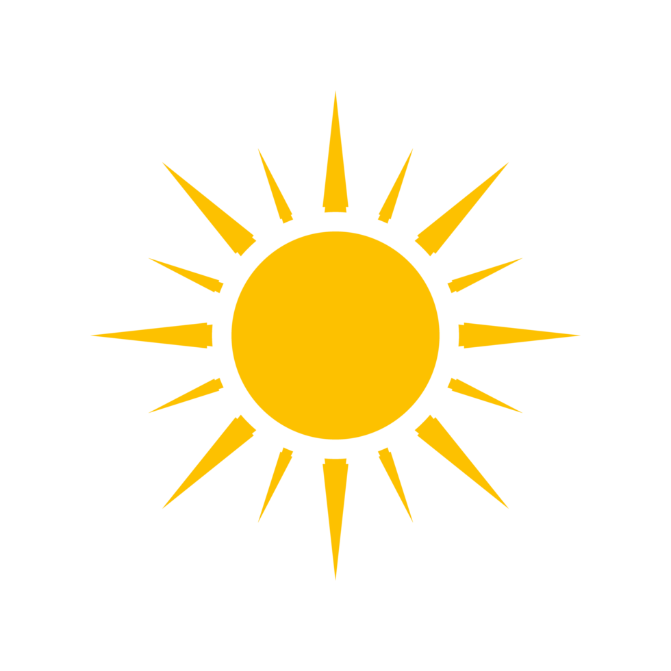 sol, icono de rayo de sol png transparente