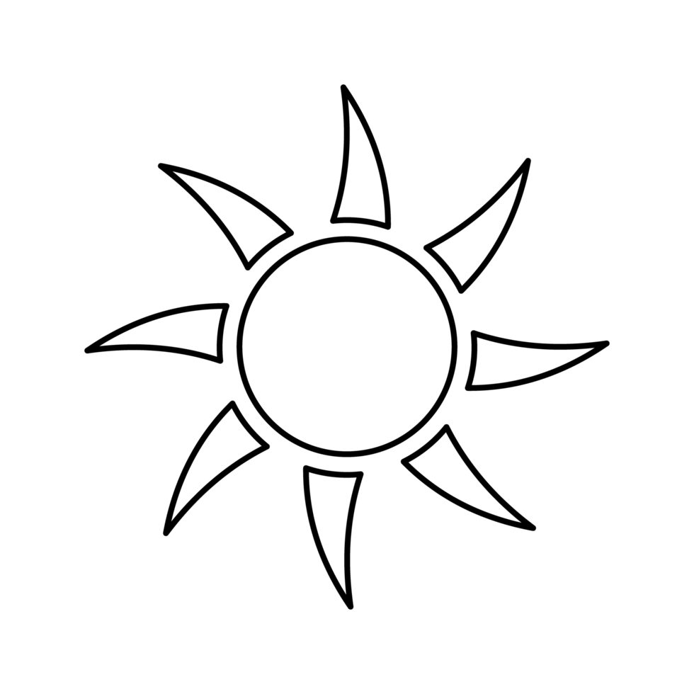 sun, sun ray icon png transparent