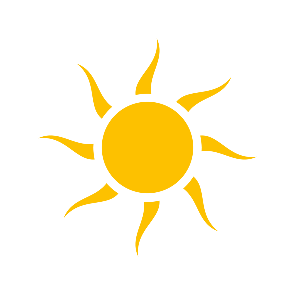 soleil, icône de rayon de soleil png transparent
