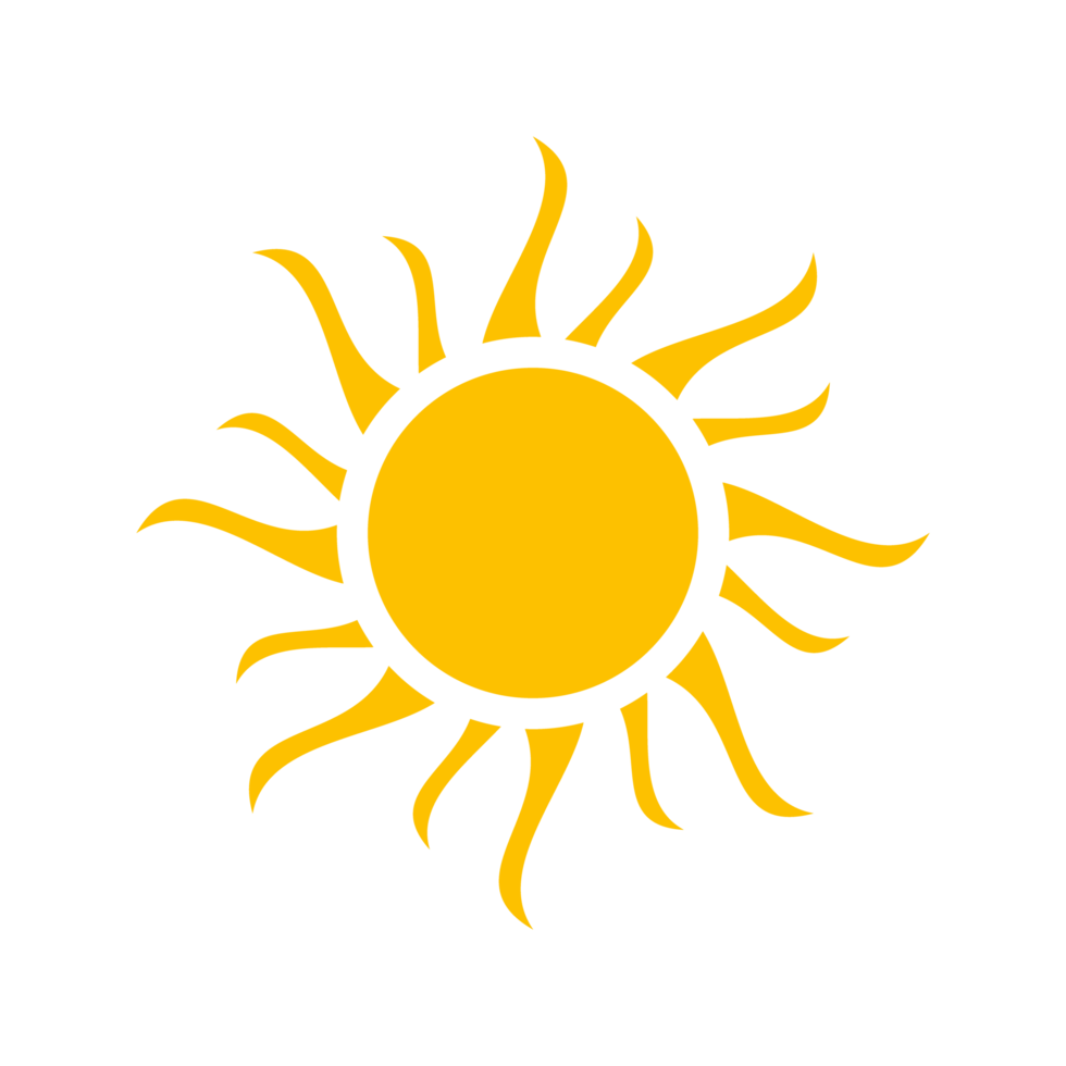 zon, zonnestraal icoon png transparant