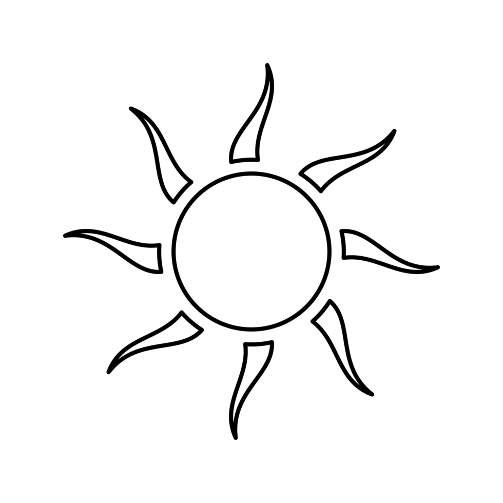 sol, icono de rayo de sol png transparente