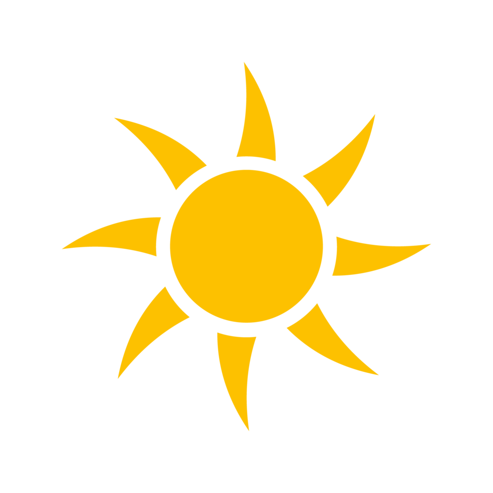 zon, zonnestraal icoon png transparant