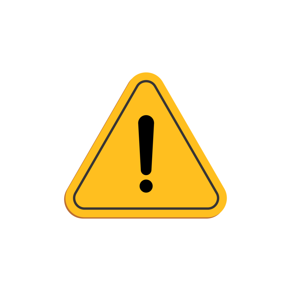 Warning icon png transparent