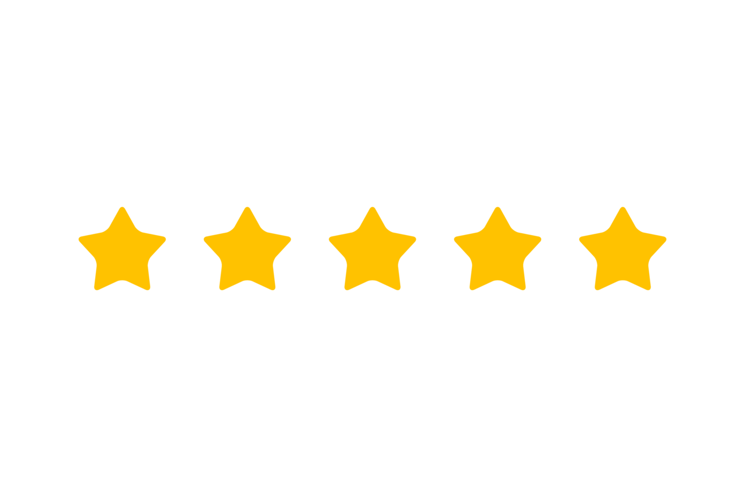 5 star rating review, star png transparent