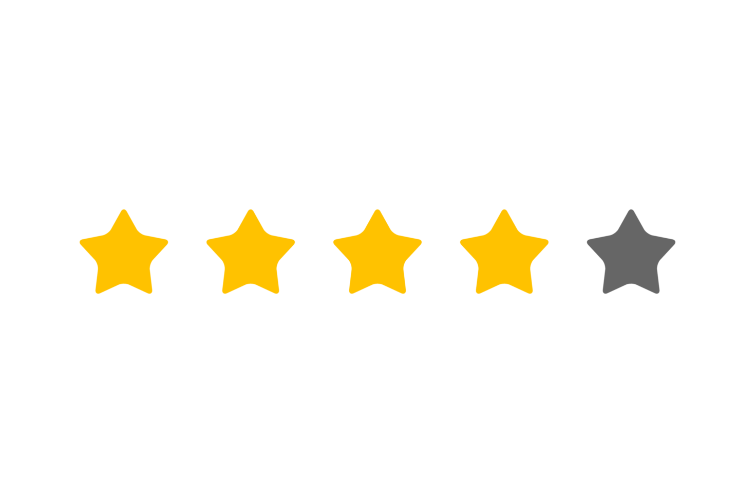 5 star rating review, star png transparent