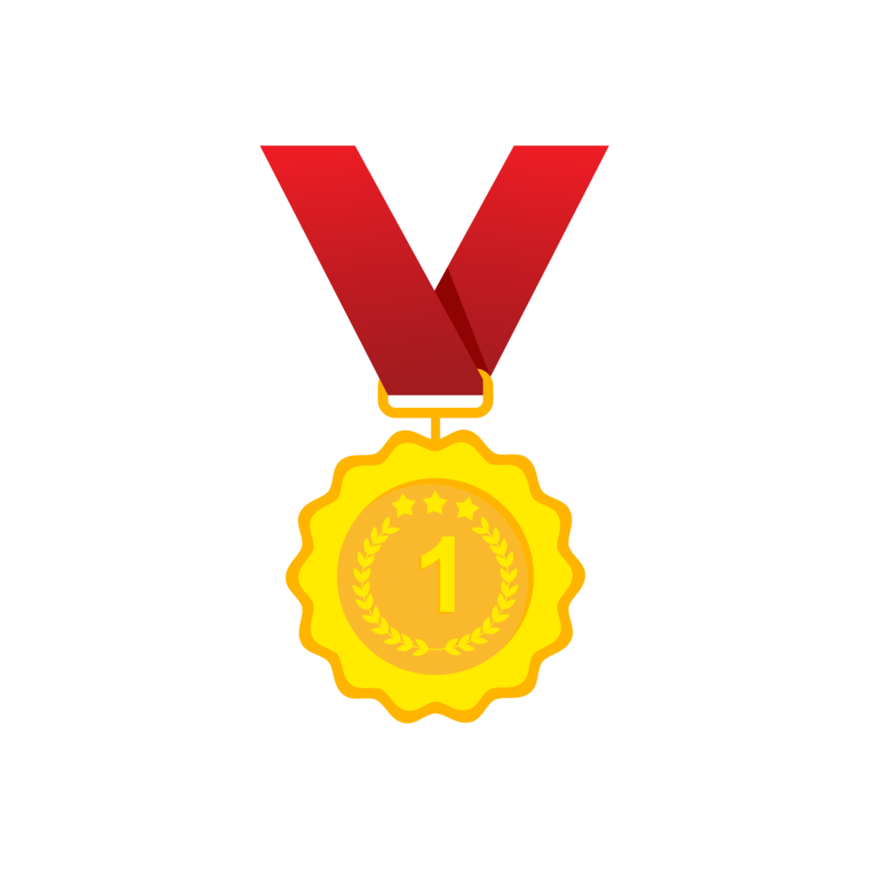 medalha, prêmio png transparente