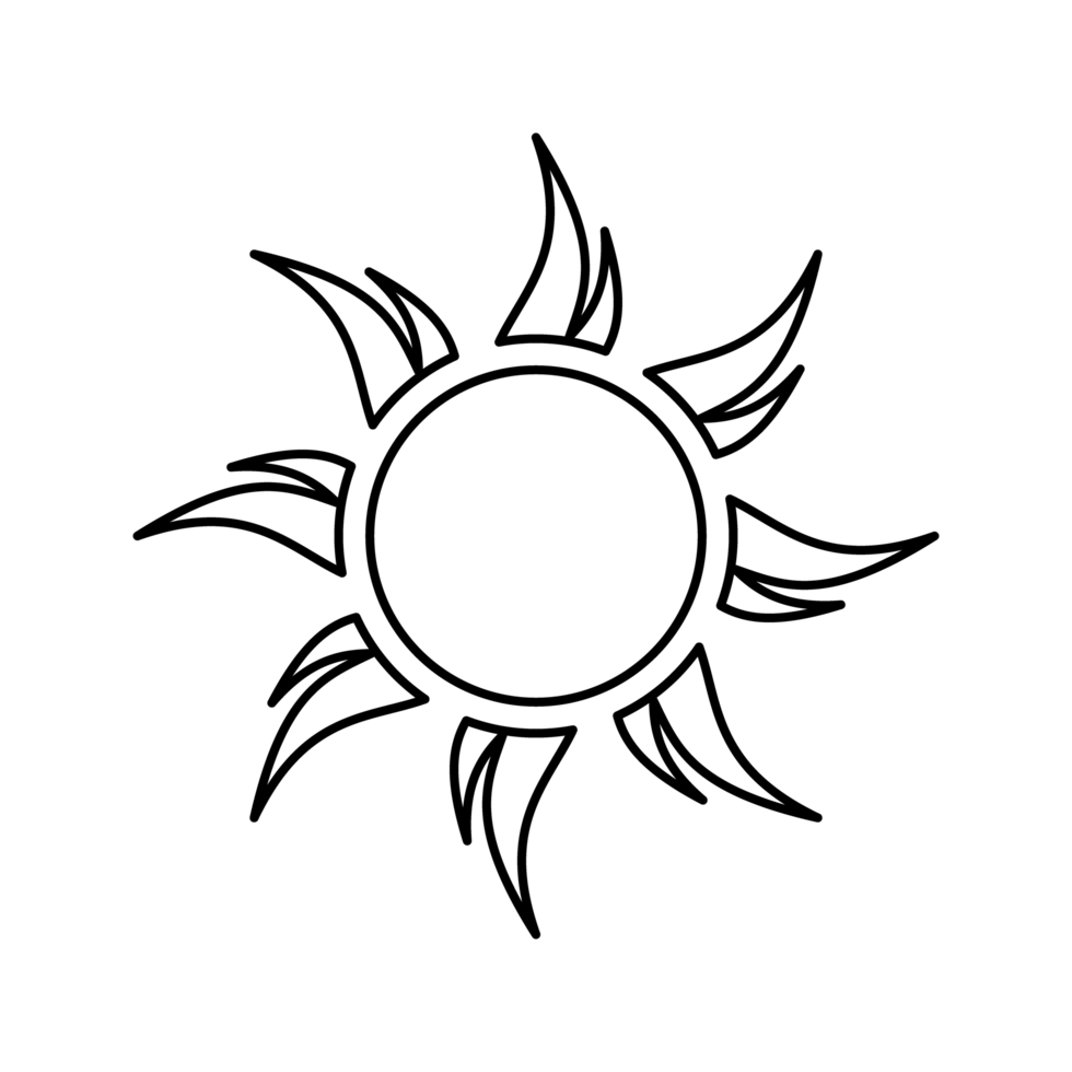 sun, sun ray icon png transparent