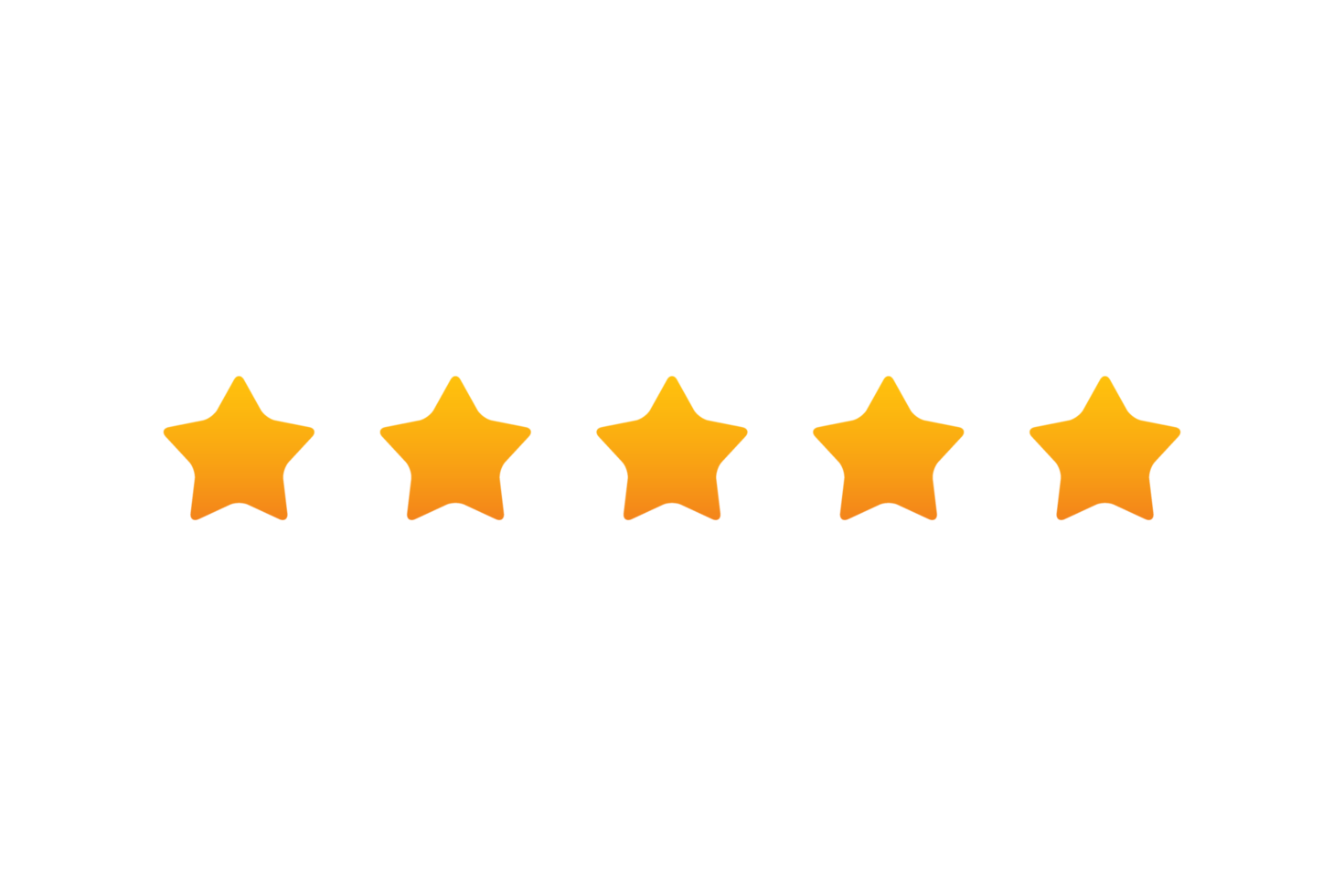 5 star rating review, star png transparent