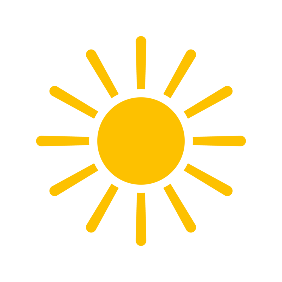 sun, sun ray icon png transparent