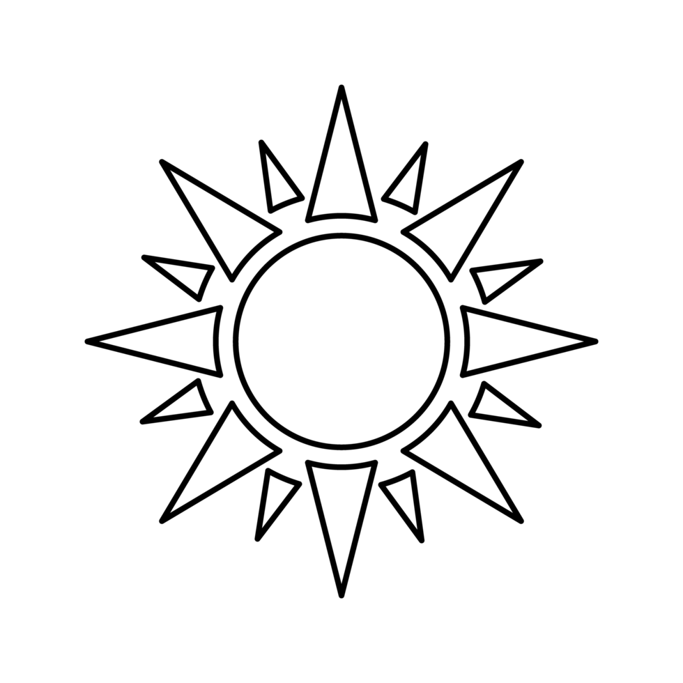 sun, sun ray icon png transparent