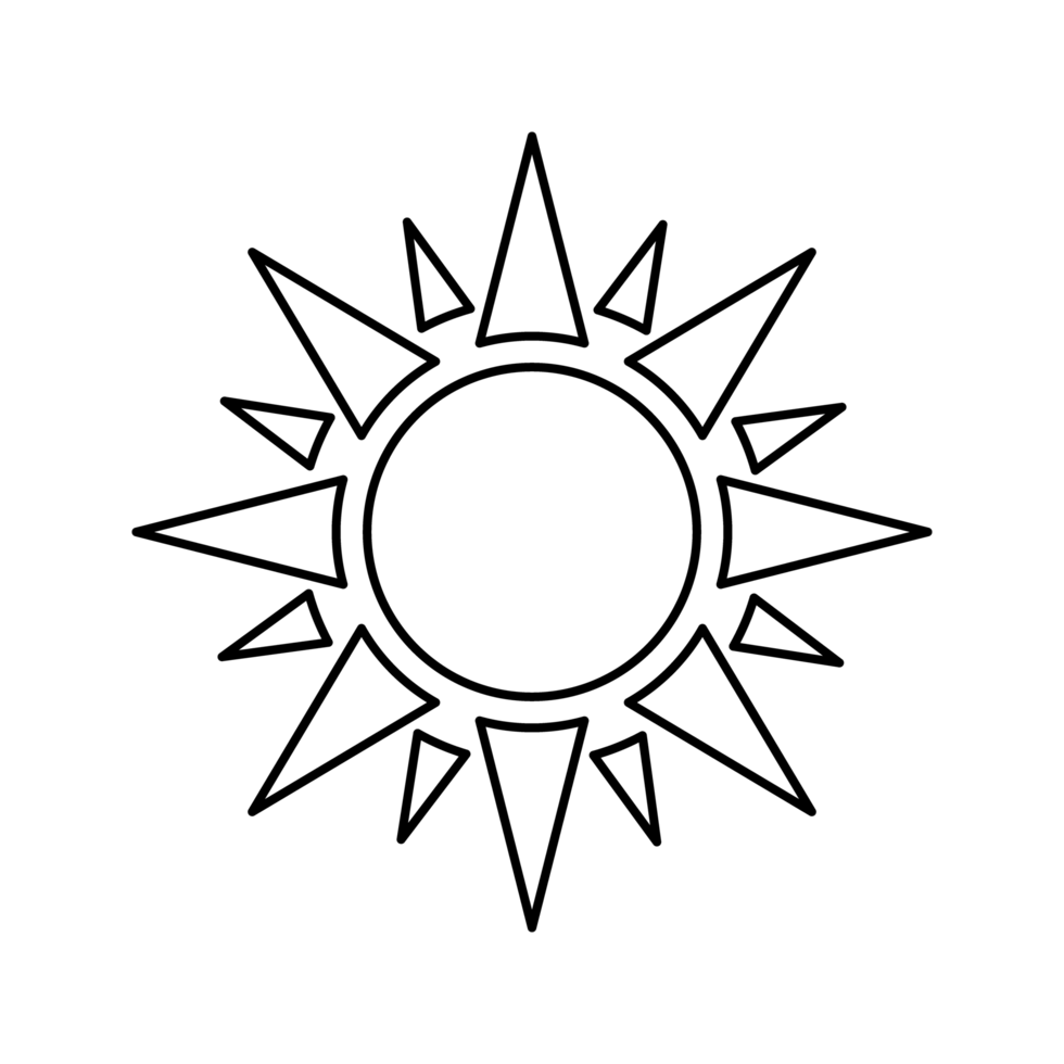 sol, icono de rayo de sol png transparente