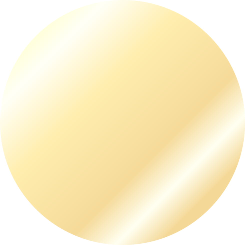 Gold Circle Frame Gradient png