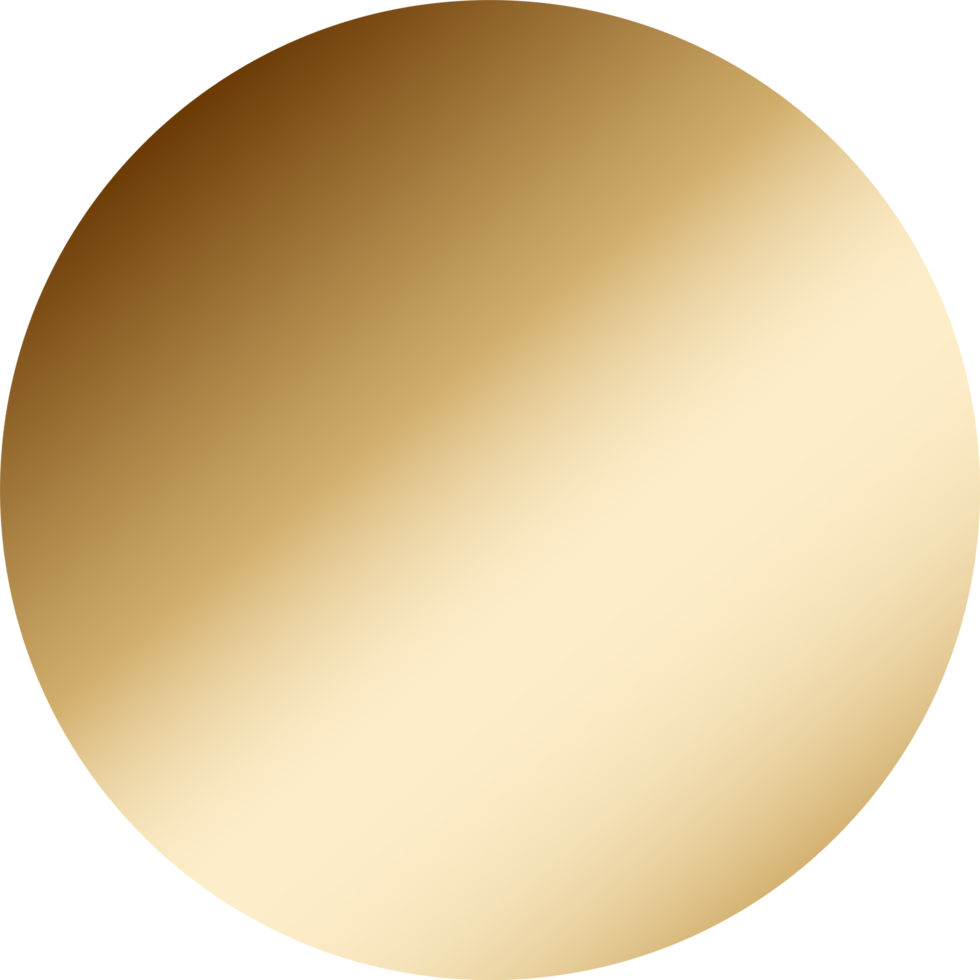 Gold Circle Frame Gradient png