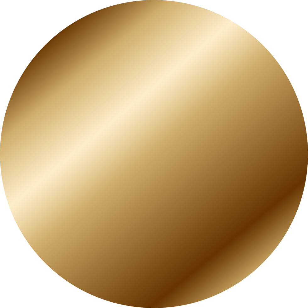 Gold Circle Frame Gradient png