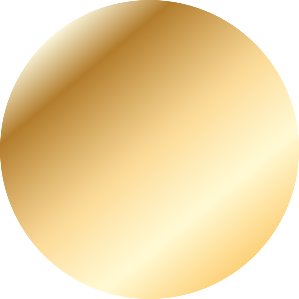 Gold Circle Frame Gradient png