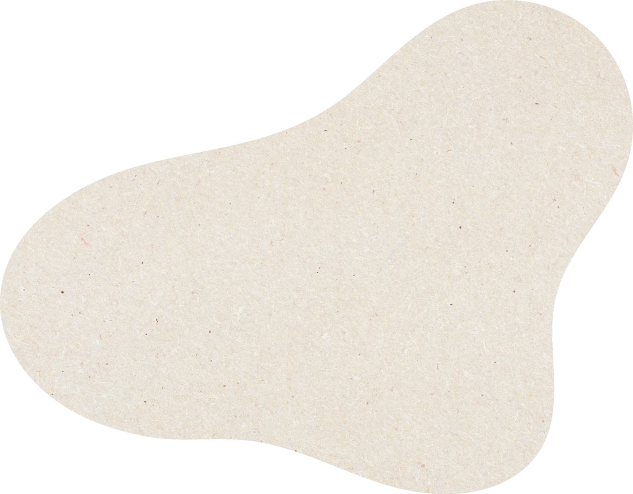 Organic Blob Shapes with paper texture, Beige color Organic Shapes png