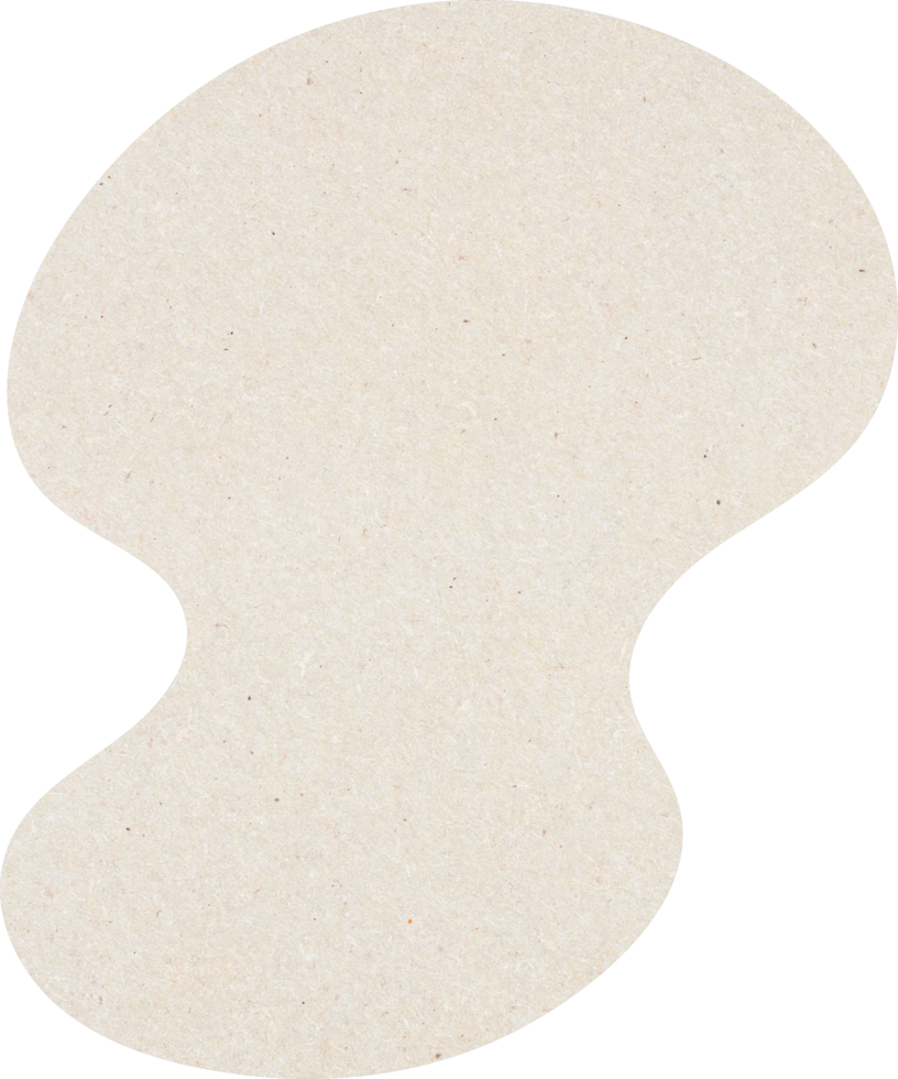 organische Blob-Formen mit Papierstruktur, beige organische Formen png