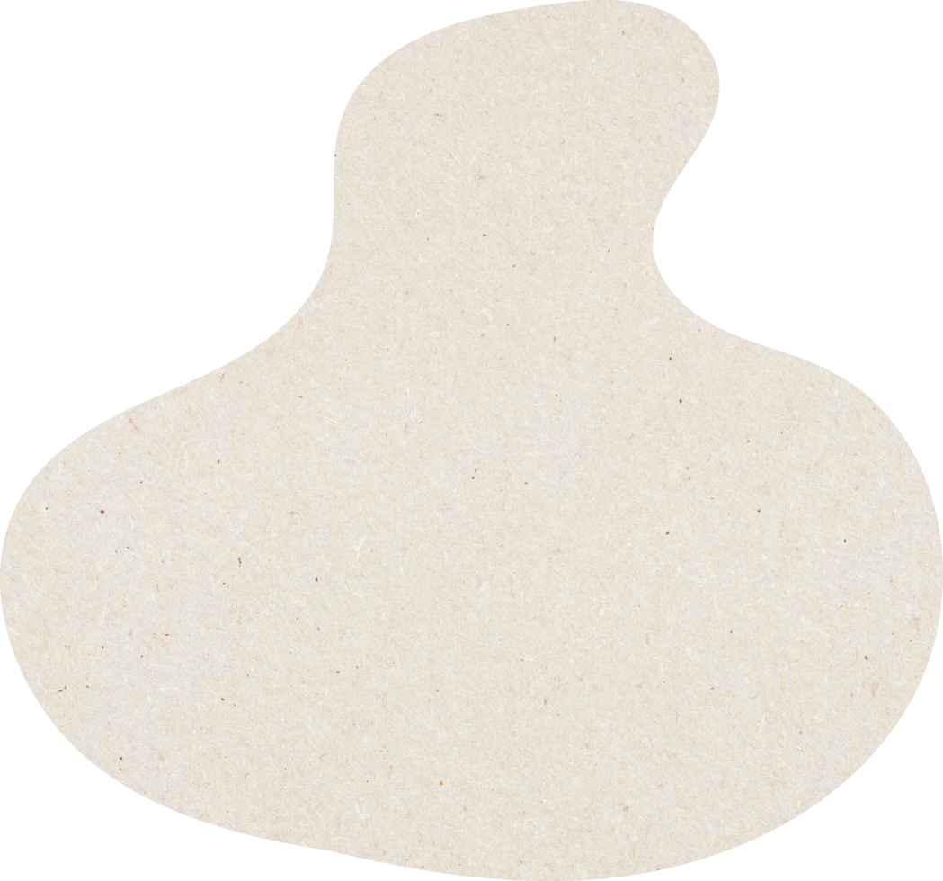 Organic Blob Shapes with paper texture, Beige color Organic Shapes png