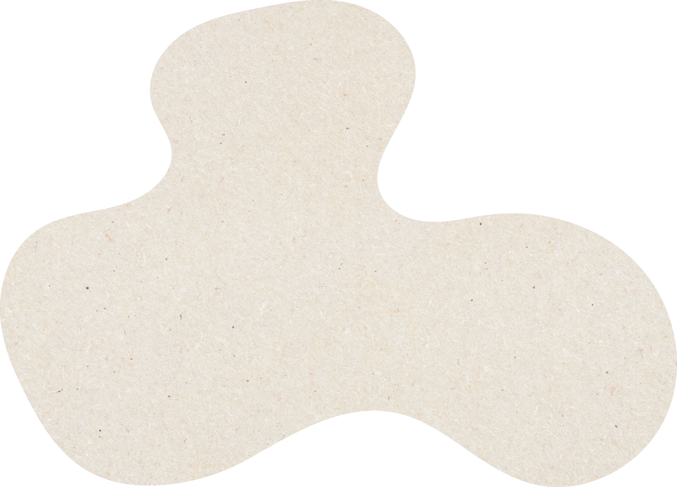 organische Blob-Formen mit Papierstruktur, beige organische Formen png