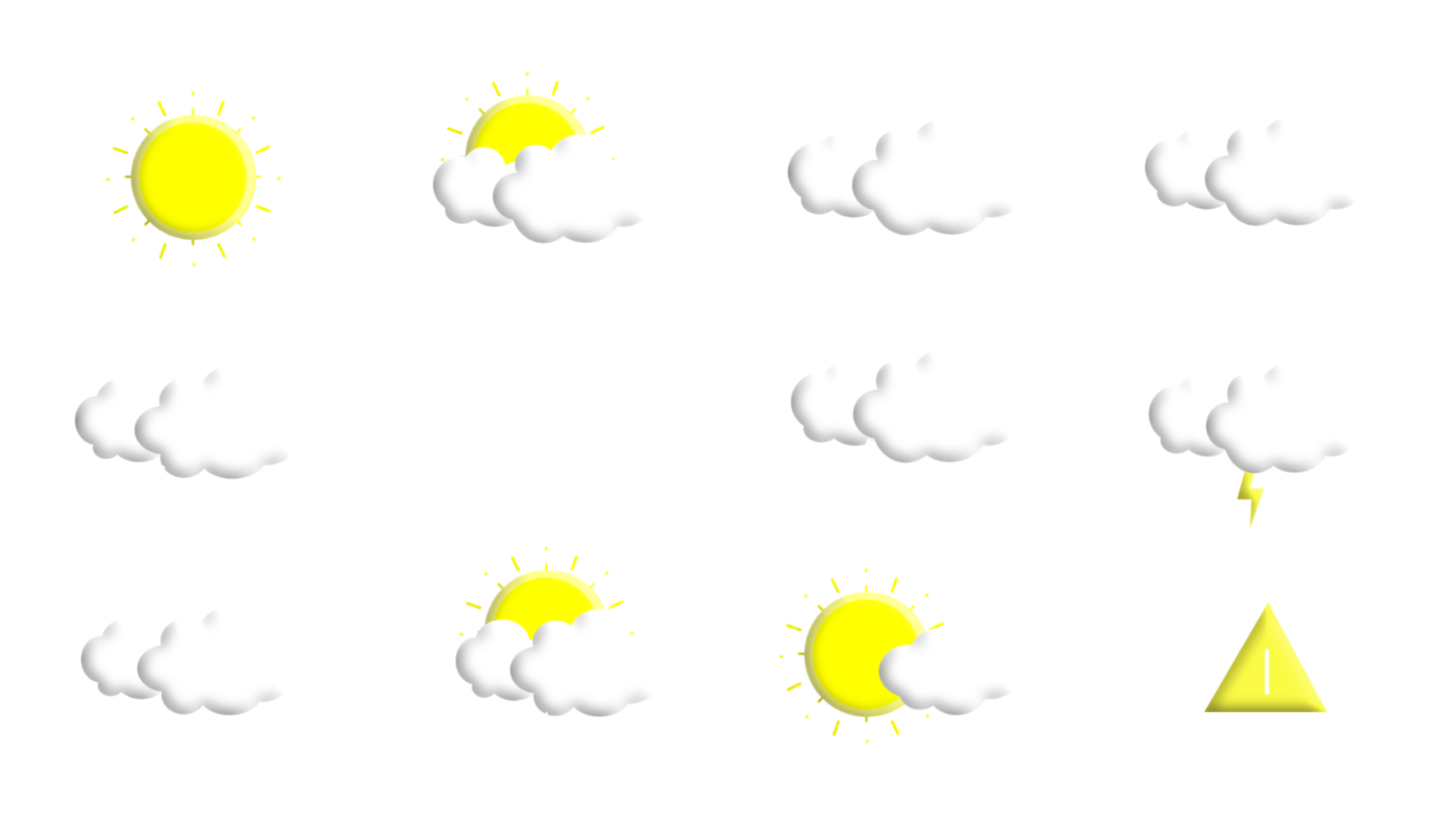 icônes météo png gratuit