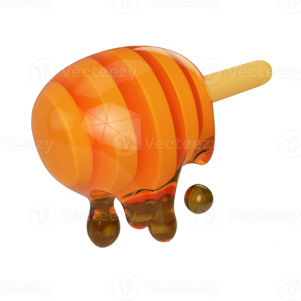 Honey 3D Illustration Icon png