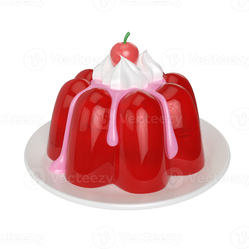 icono de ilustración 3d de gelatina png