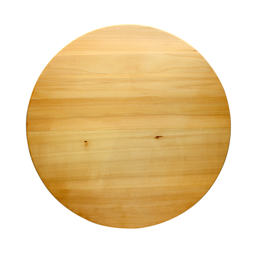 Round kitchen board isolated on transparent background png file