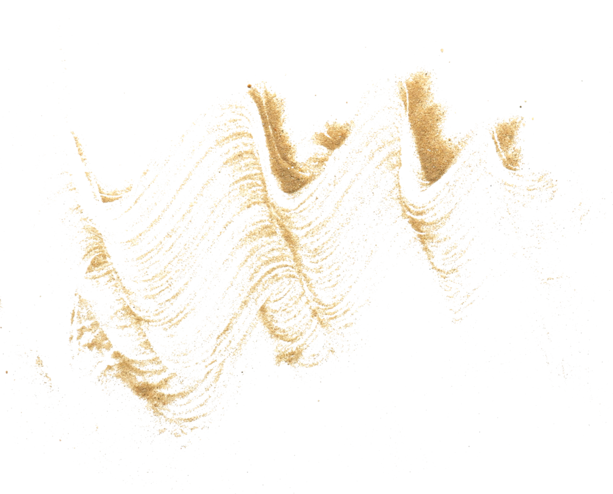 pile desert sand explosion on transparent background png file